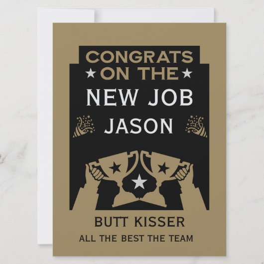 Gefeliciteerd met de Nieuwe Baan Goud (Voorkant)