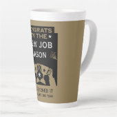 Gefeliciteerd met de Nieuwe Baan Goud Latte Mok (Rechterhoek)