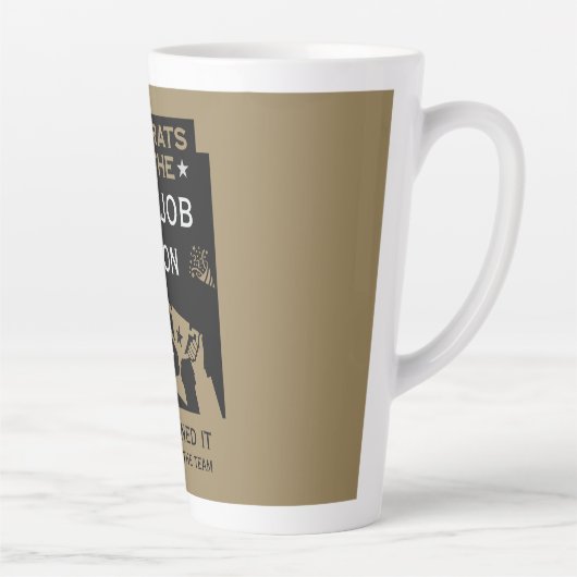 Gefeliciteerd met de nieuwe baan latte mok (Rechts)