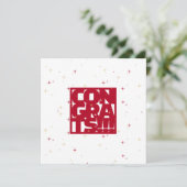 Gefeliciteerd met de Nieuwe Baan (Rood) Kaart (Staand voorkant)