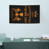 Gefeliciteerd met de nieuwe baan spandoek (Beurs)