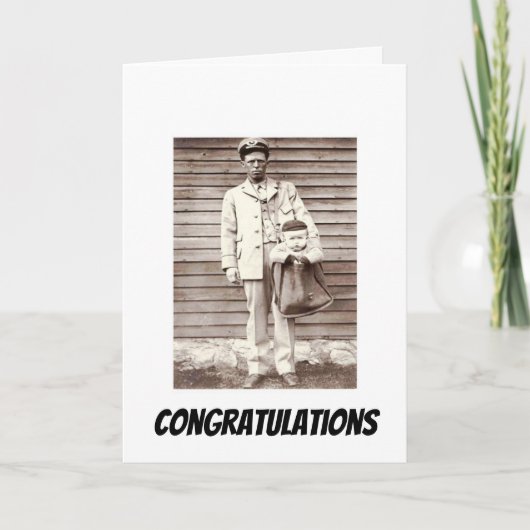 Gefeliciteerd met de nieuwe Baby Fun Foto Kaart (Voorkant)