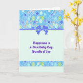 Gefeliciteerd met de nieuwe baby kaart (Gele Bloem)