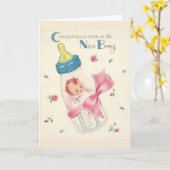  - Gefeliciteerd met de nieuwe baby, Kaart (Gele Bloem)