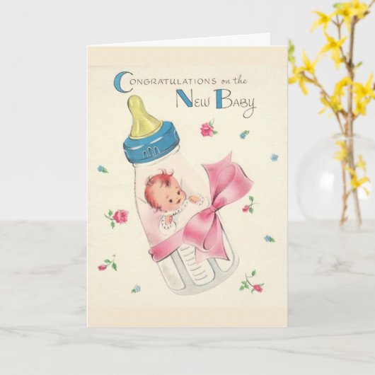  - Gefeliciteerd met de nieuwe baby, Kaart (Gele Bloem)