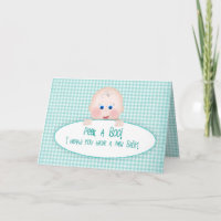 Gefeliciteerd met de nieuwe baby, Turkoois/Aquama