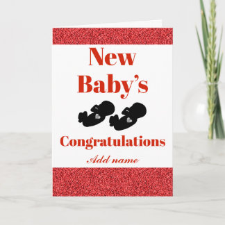 Gefeliciteerd met de nieuwe babykaart kaart