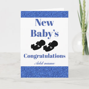 Gefeliciteerd met de nieuwe babykaart kaart