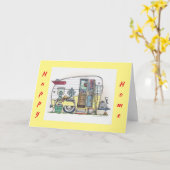 GEFELICITEERD MET DE NIEUWE CAMPER KAART (Gele Bloem)