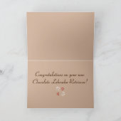 Gefeliciteerd met de nieuwe chocolade labrador ret kaart (Binnen)