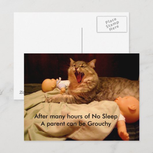 Gefeliciteerd met de nieuwe ouder briefkaart (Voorkant / Achterkant)