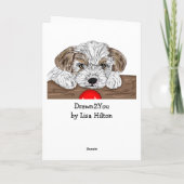 Gefeliciteerd met de Nieuwe Puppy! Kaart (Achterkant)