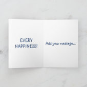 Gefeliciteerd met de nieuwe thuisvogel nestkast kaart (Binnen)