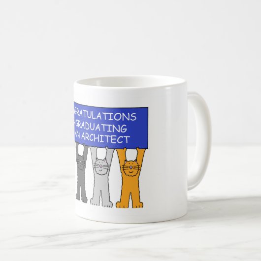 Gefeliciteerd met de opleiding tot architect koffiemok (Voorkant rechts)