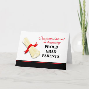 Gefeliciteerd met de ouders van Afstuderen Kaart