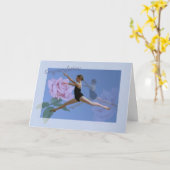 Gefeliciteerd met de overweging Ballet Dance Kaart (Gele Bloem)
