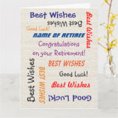 Gefeliciteerd met de pensionering JUMBO van All Bu Kaart (Gele Bloem)