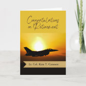 Gefeliciteerd met de pensionering van de luchtmach kaart (Voorkant)