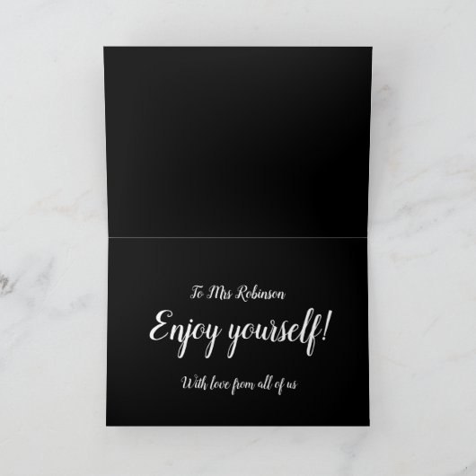 Gefeliciteerd met de pensionering van leraren kaart (Binnen)