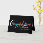 Gefeliciteerd met de pensionering van leraren kaart (Gele Bloem)