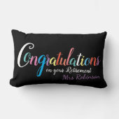 Gefeliciteerd met de pensionering van leraren kussen (Voorkant)