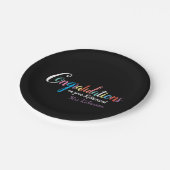 Gefeliciteerd met de pensionering van leraren papieren bordje (Gekanteld)