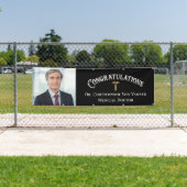 Gefeliciteerd met de pensioneringsfoto van de arts spandoek (Insitu)