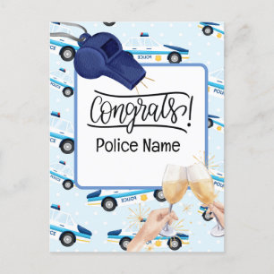 Gefeliciteerd met de politie briefkaart