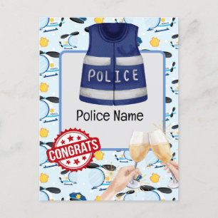Gefeliciteerd met de politie briefkaart