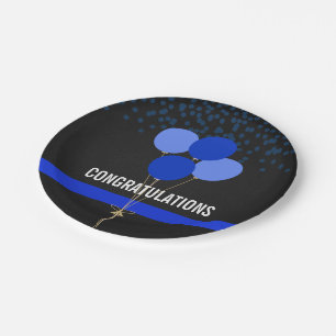 Gefeliciteerd met de politiepartij papieren bordje