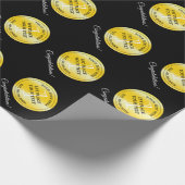 Gefeliciteerd met de prijs voor een gouden medaill cadeaupapier (Hoek)