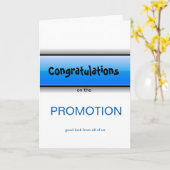 Gefeliciteerd met de promotie en succes van iedere kaart (Gele Bloem)