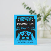 Gefeliciteerd met de promotie kaart (Staand voorkant)