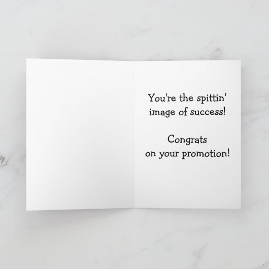 Gefeliciteerd met de promotie - Llama Kaart (Binnen)