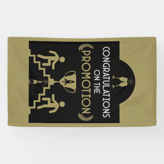 Gefeliciteerd met de promotie spandoek (Horizontaal)