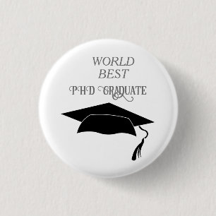 Gefeliciteerd met de promotieviering van de doctor ronde button 3,2 cm