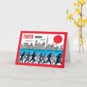 Gefeliciteerd met de race in Tokyo Kaart (Gele Bloem)