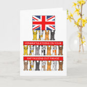 Gefeliciteerd met de RAF afstudeerceremonie Kaart (Gele Bloem)