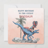 Gefeliciteerd met de Schattigee DINOSAURUS (Voorkant)