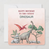 Gefeliciteerd met de Schattigee DINOSAURUS (Voorkant)