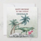 Gefeliciteerd met de Schattigee DINOSAURUS (Voorkant)