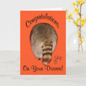 Gefeliciteerd met de scheiding kaart (Gele Bloem)