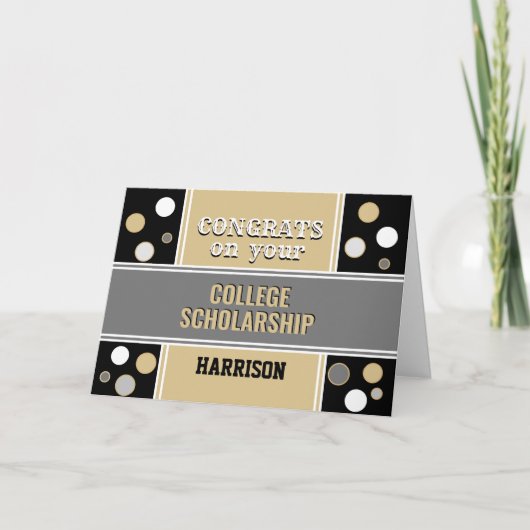 Gefeliciteerd met de schoolkaartje van het college kaart (Voorkant)