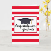 Gefeliciteerd met de studiepunt met de rode strepe kaart (Gele Bloem)