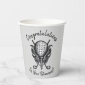 Gefeliciteerd met de T-shirt Golf Ball van de pens Papieren Bekers (Voorkant)