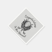 Gefeliciteerd met de T-shirt Golf Ball van de pens Servet (Hoek)