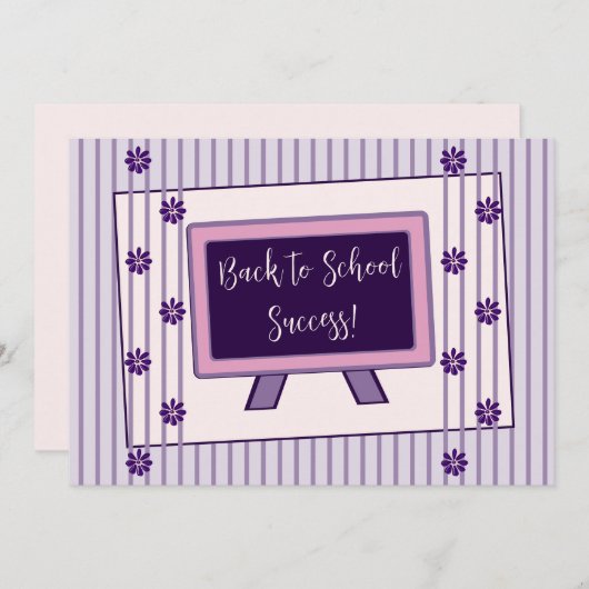 Gefeliciteerd met de terugkeer naar school Flat Ka (Voorkant / Achterkant)