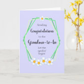 Gefeliciteerd met de toekomstige Kaart (Gele Bloem)