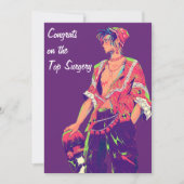 Gefeliciteerd met de Top Surgery FTM Feestdagenkaart (Voorkant)