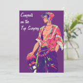 Gefeliciteerd met de Top Surgery FTM Feestdagenkaart (Staand voorkant)